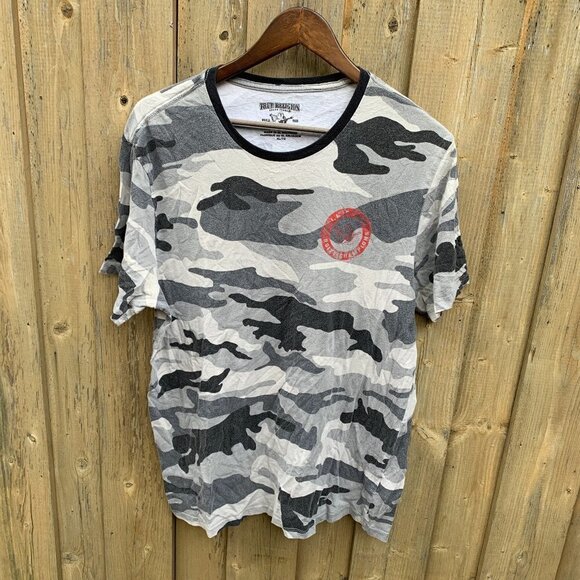 True Religion Camoflage T Shirt XL - Picture 1 of 4